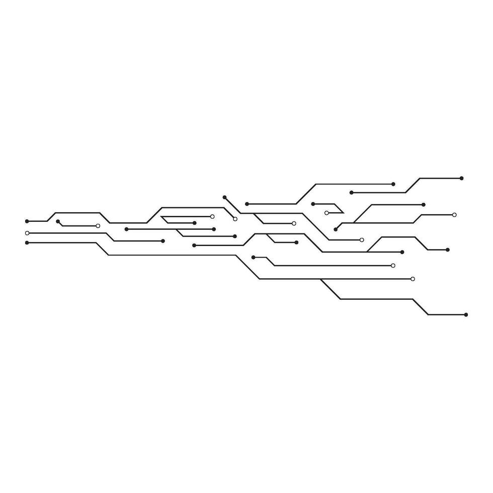 Circuit illustration design vector
