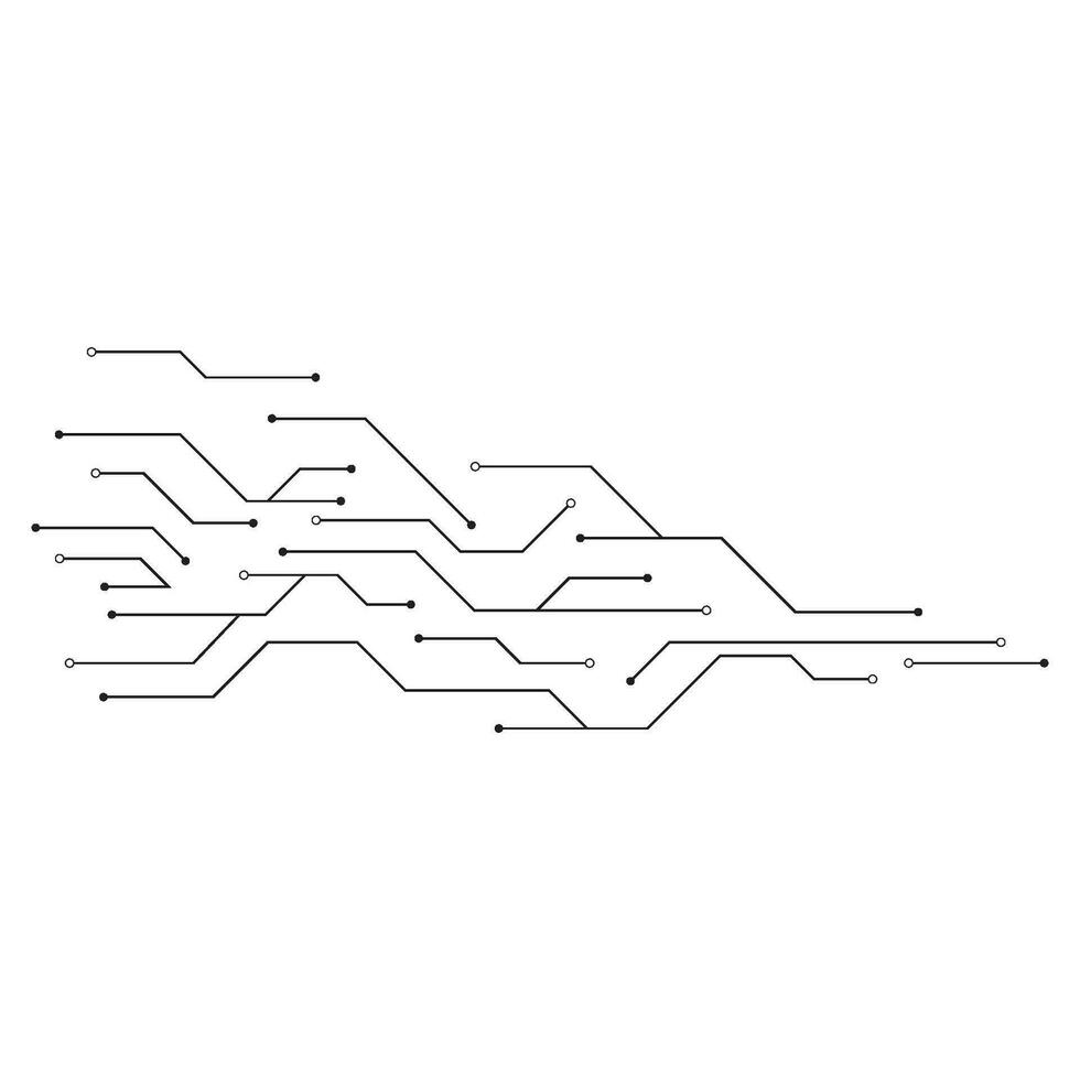Circuit illustration design vector