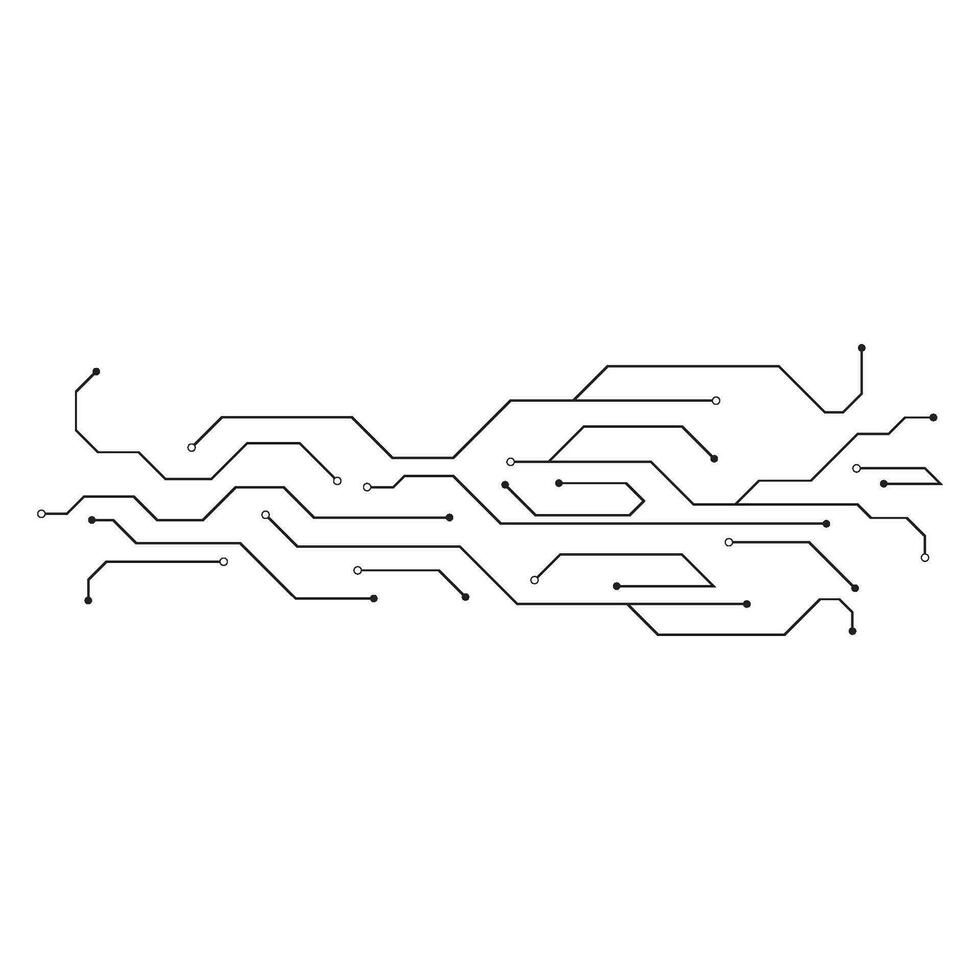 Circuit illustration design vector