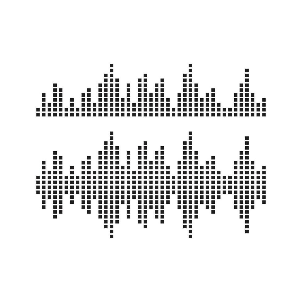 Sound waves vector illustration