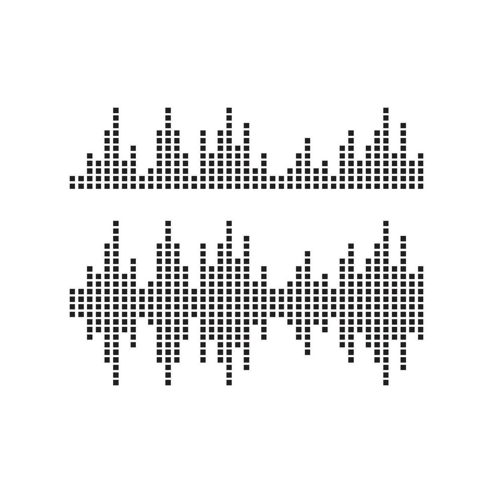 Sound waves vector illustration