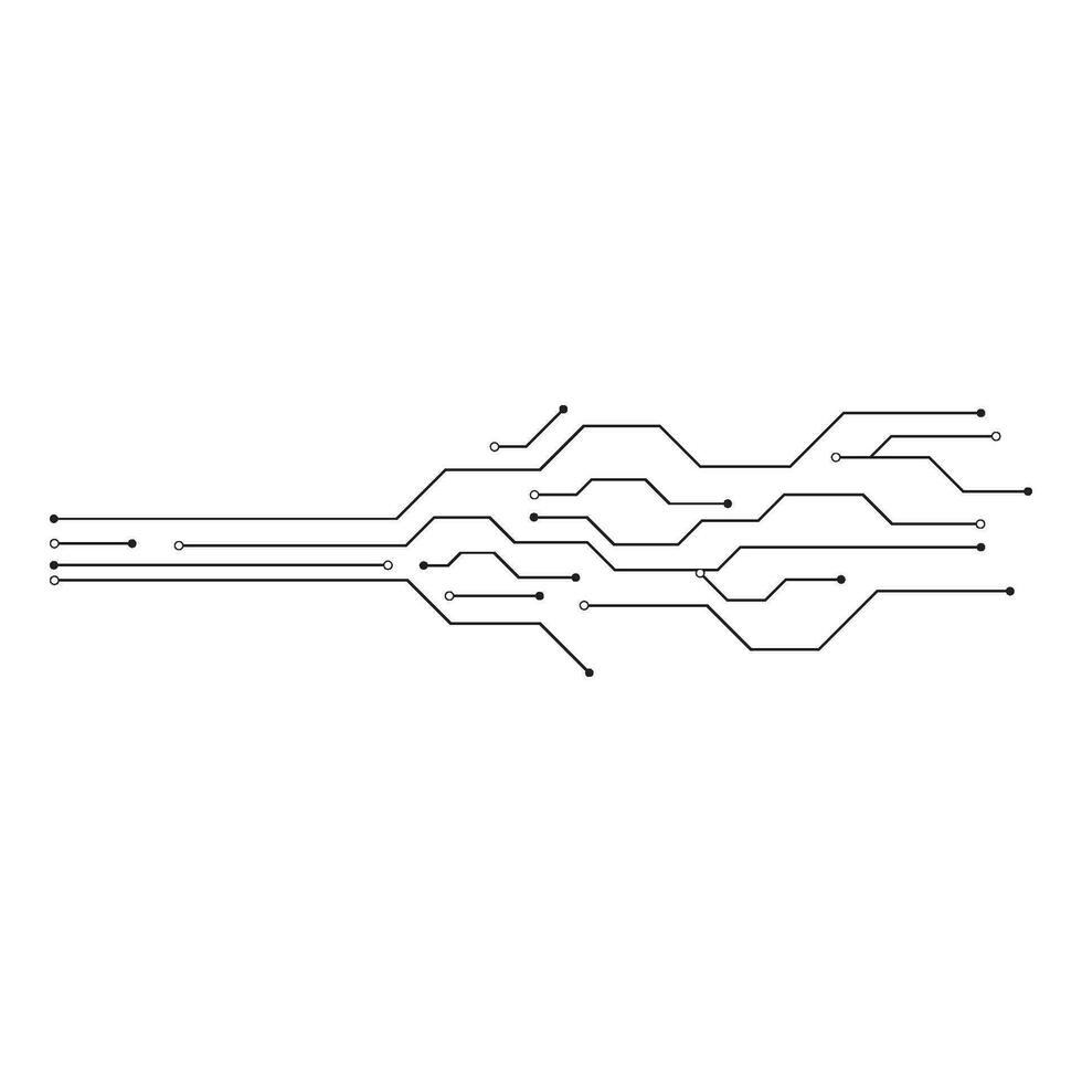 Circuit illustration design vector