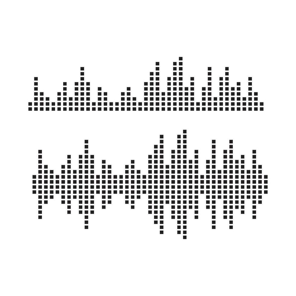 Sound waves vector illustration