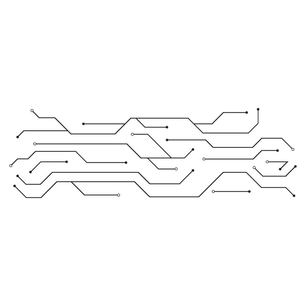Circuit illustration design vector