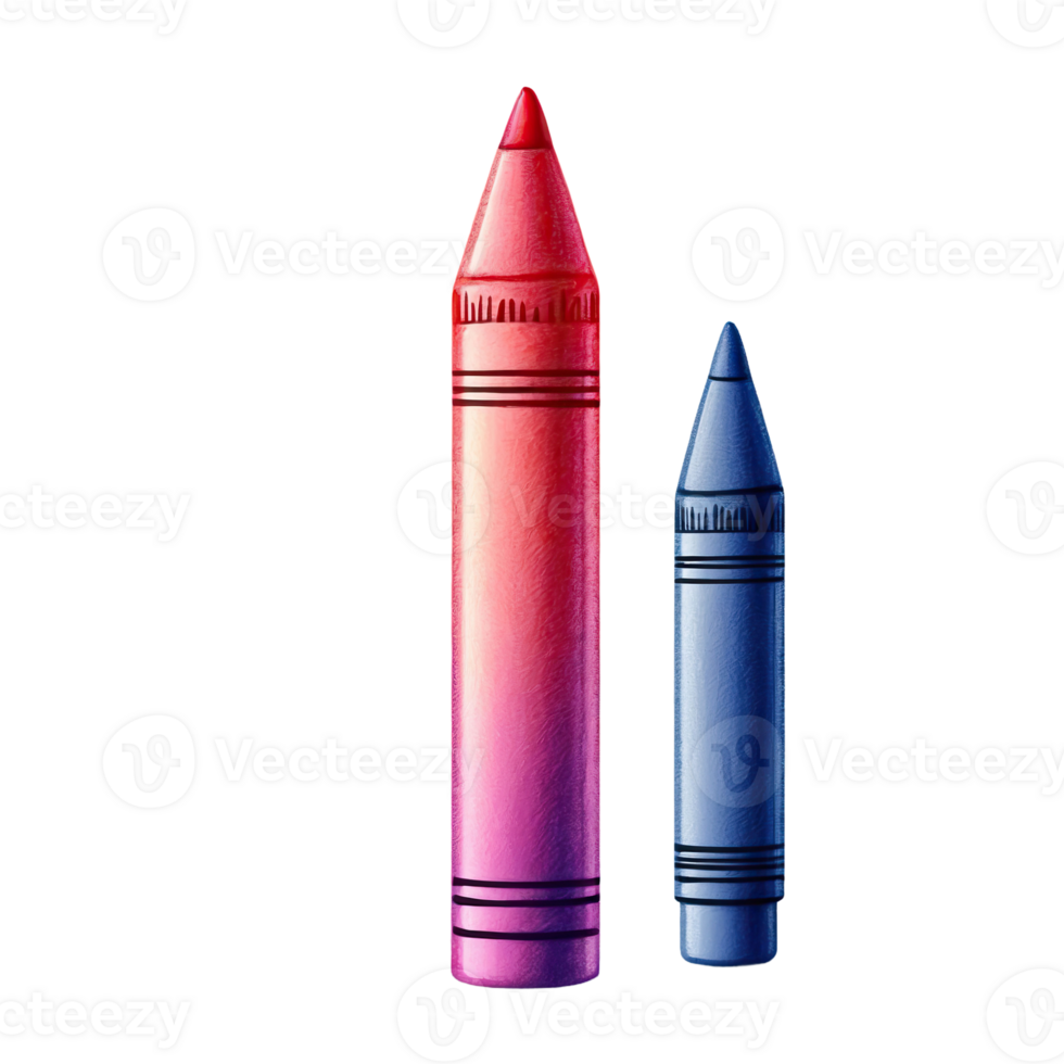 AI generated crayon isolated on transparent background 35732447 PNG