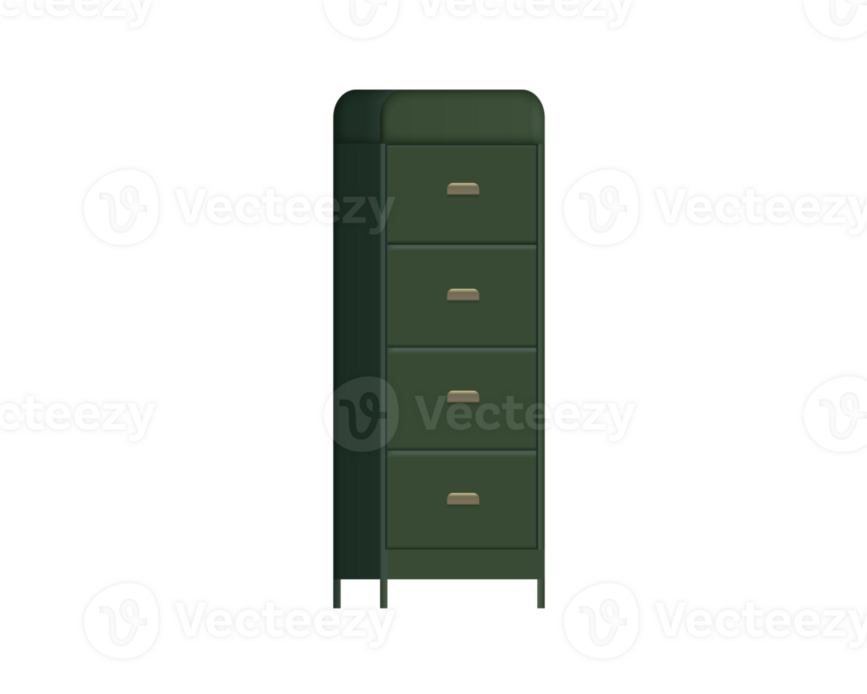 The modern metal dark green business working handle file organizer retro style office interior design png