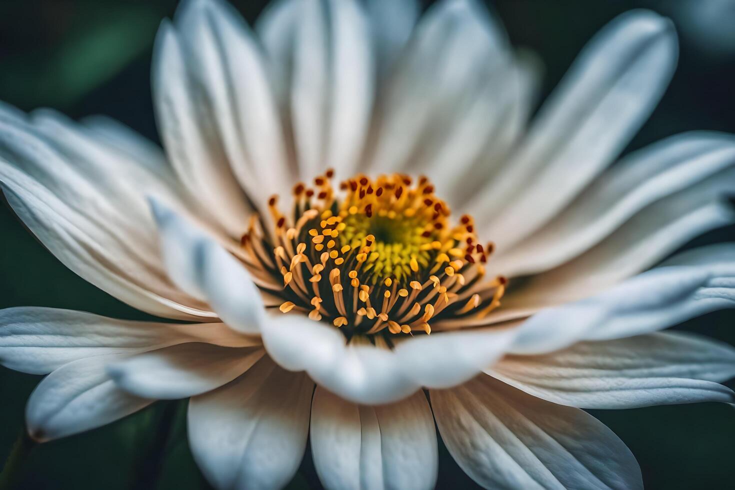 AI generated a close up of a white flower photo