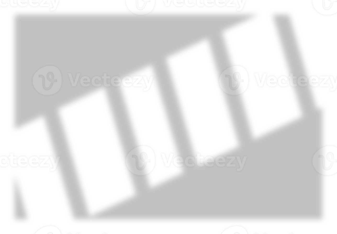 Shadow of the window reflected on the wall on transparent background png