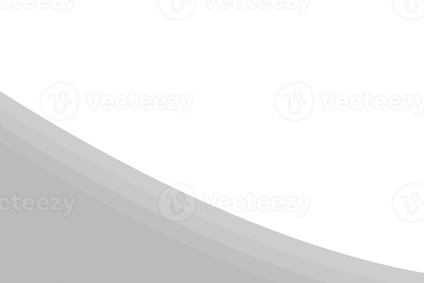 Grey corner border on transparent background png