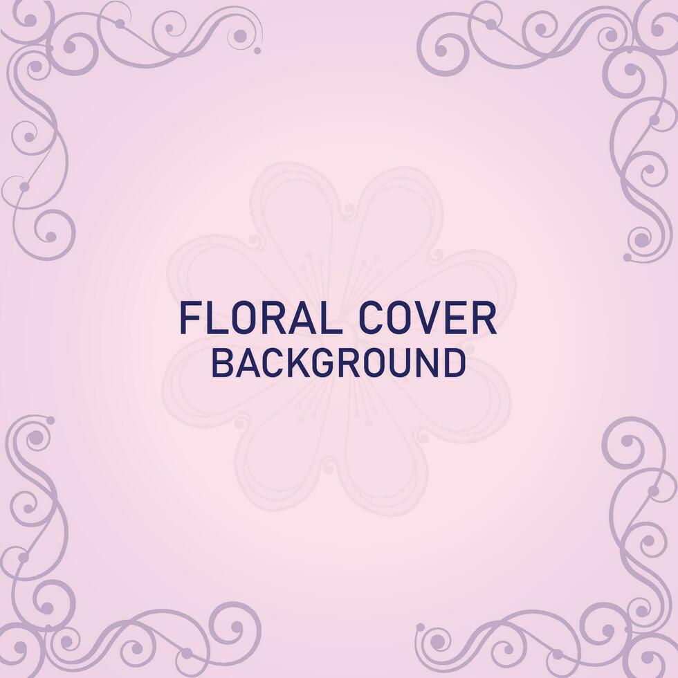 Flourish ornamental luxury cover background. Floral Cover design for book, greeting card, banner, poster, frame, invitation. vector