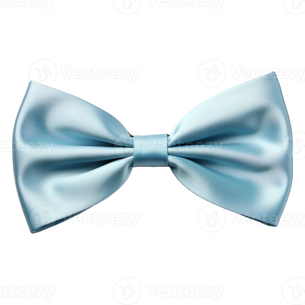 AI generated blue ribbons tied in a bow professional photography png