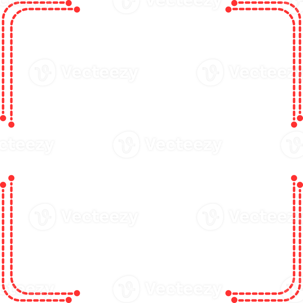 Retro Red Border png
