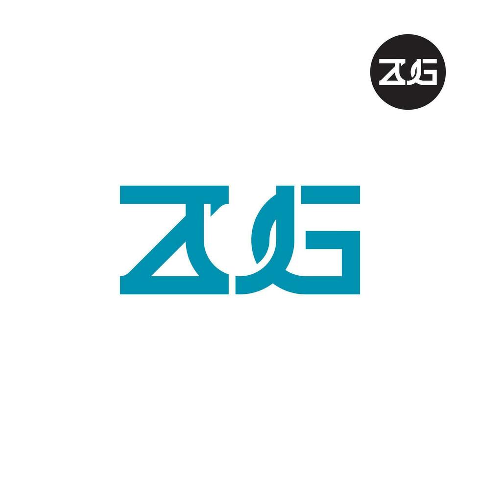Letter ZUG Monogram Logo Design vector