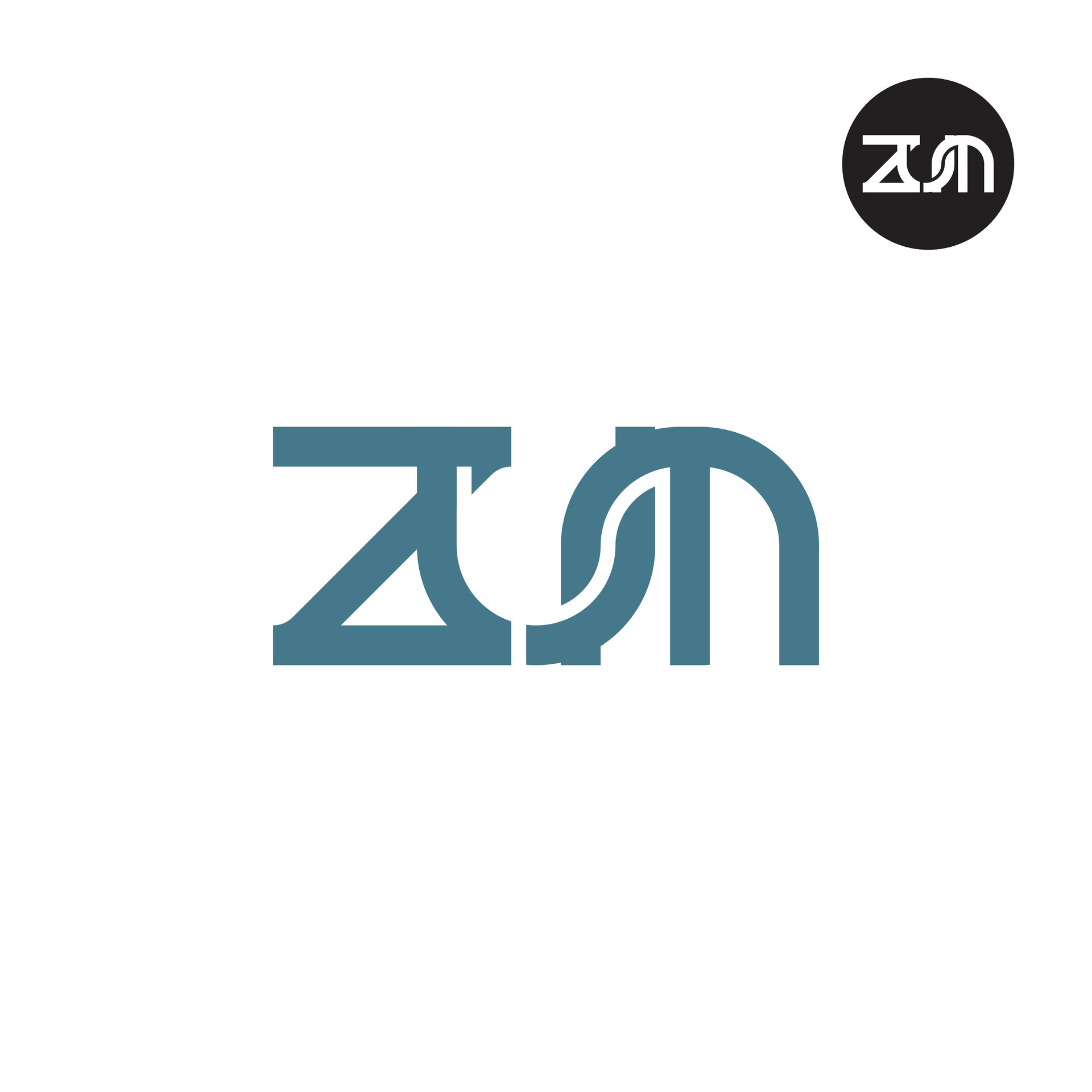 Letter ZUM Monogram Logo Design 35732816 Vector Art at Vecteezy