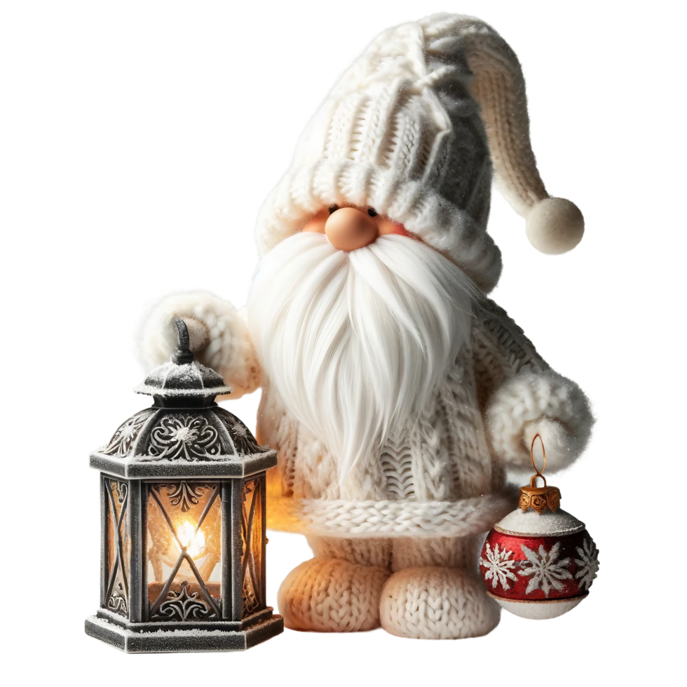 ai generado alegre Navidad póster diseño con gnomos, navidades caracteres para decoración de Navidad vacaciones, nuevo año bandera, calendario cubrir, saludo tarjeta png