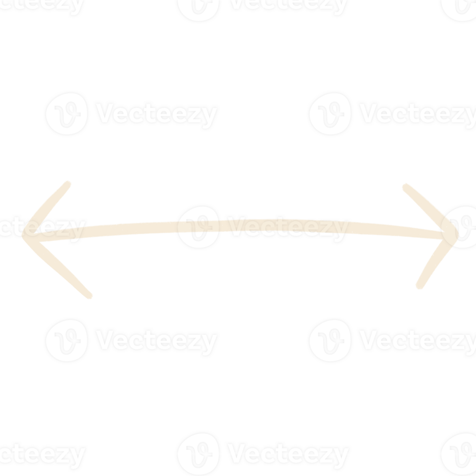 Double Arrow Two Way Arrow Sketch Line Arrow Element png