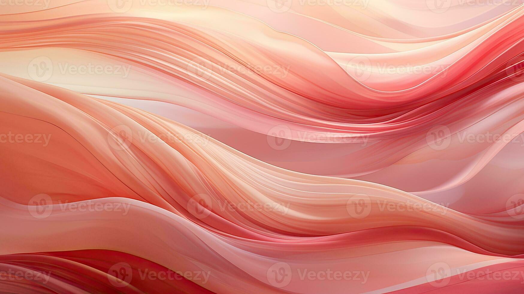 AI generated Abstract Silk Drapery in Peach Fuzz, Color of Elegance. photo
