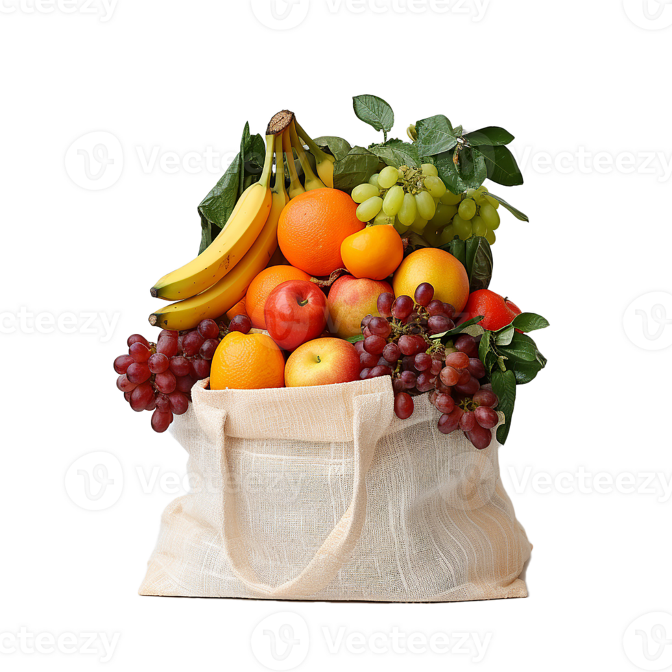 AI generated Assorted Fresh Fruit Collection on Transparent Background png