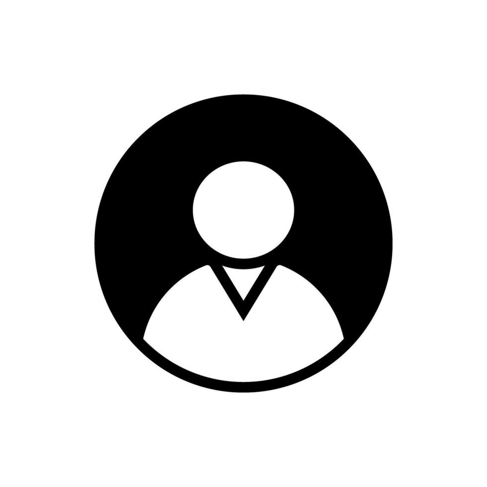 Avatar icon vector. User illustration sign account symbol. Personal Area logo. vector