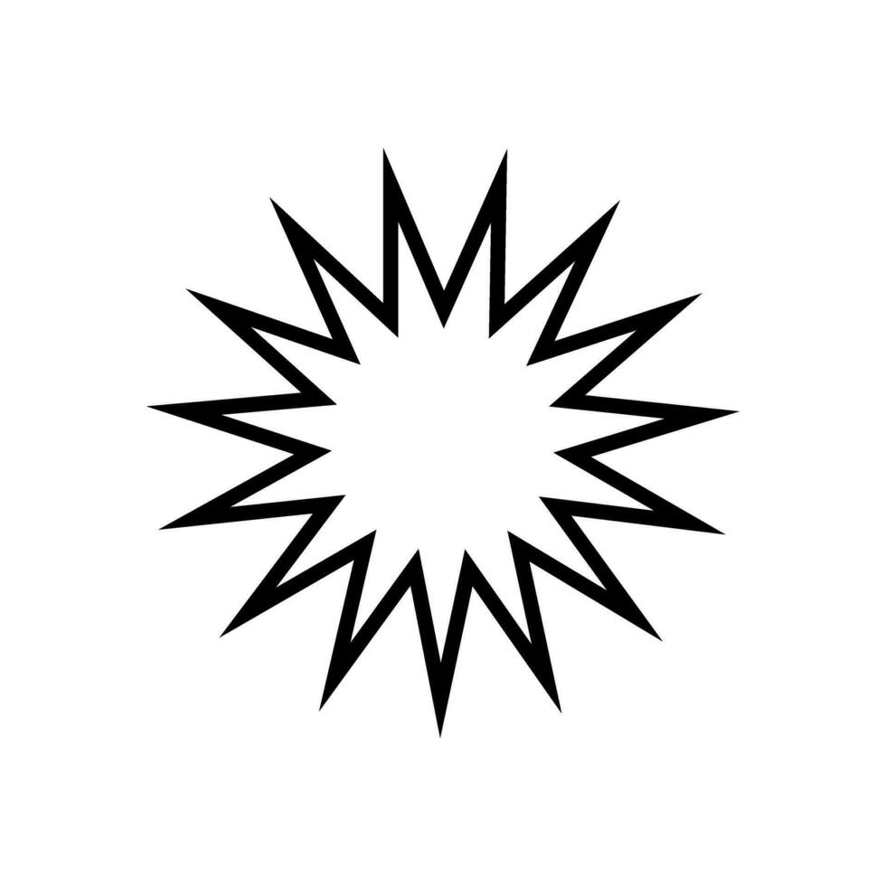 Sunburst icons vector. Starburst badges symbol. Price sticker illustration sign. Design elements for promo, adds and offers. vector