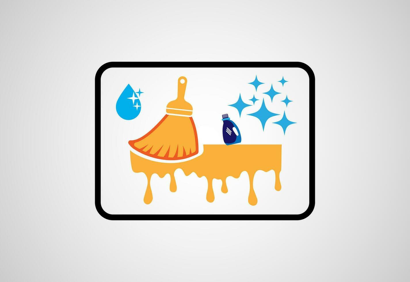Cleaning Service Business logo design.vector logo design for  cleaning service vector