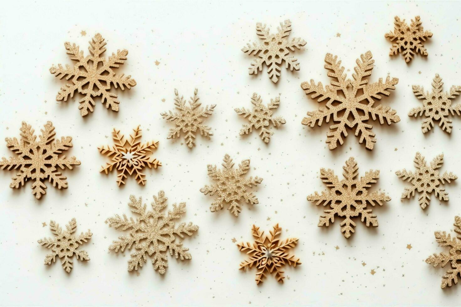 Christmas composition with gift boxes, card balls fir branches pine cones with copy space. Christmas by AI Generated photo
