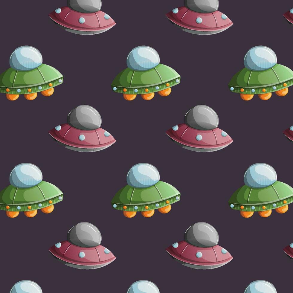 ufo pattern illustration vector