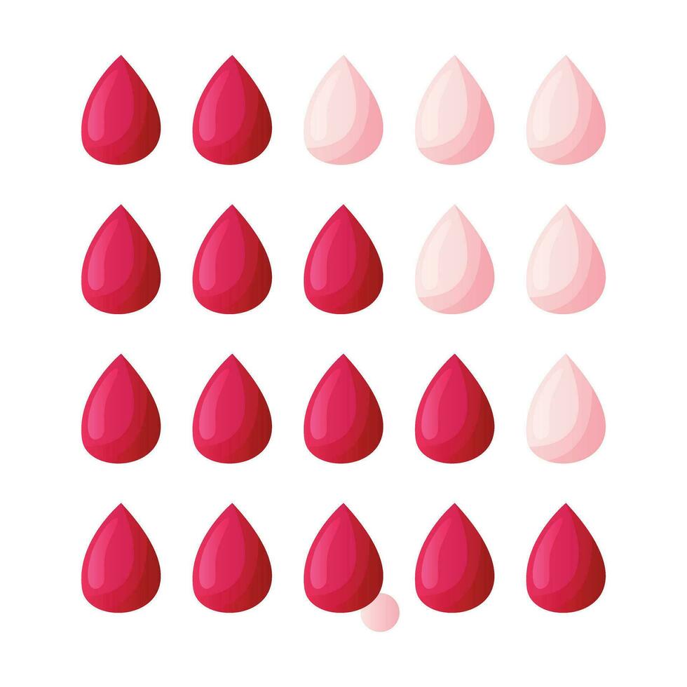 menstruación sanitario almohadillas absorción agua escala con rojo sangre, absorber capa. menstrual período productos, hembra anatómico naturaleza. femenino higiene durante el menstrual ciclo. mujer salud, pms vector