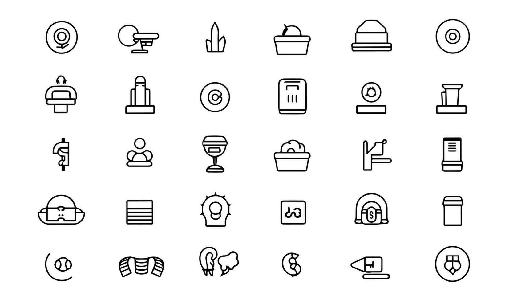 Set of simple black and white icons on the theme of finance. vector