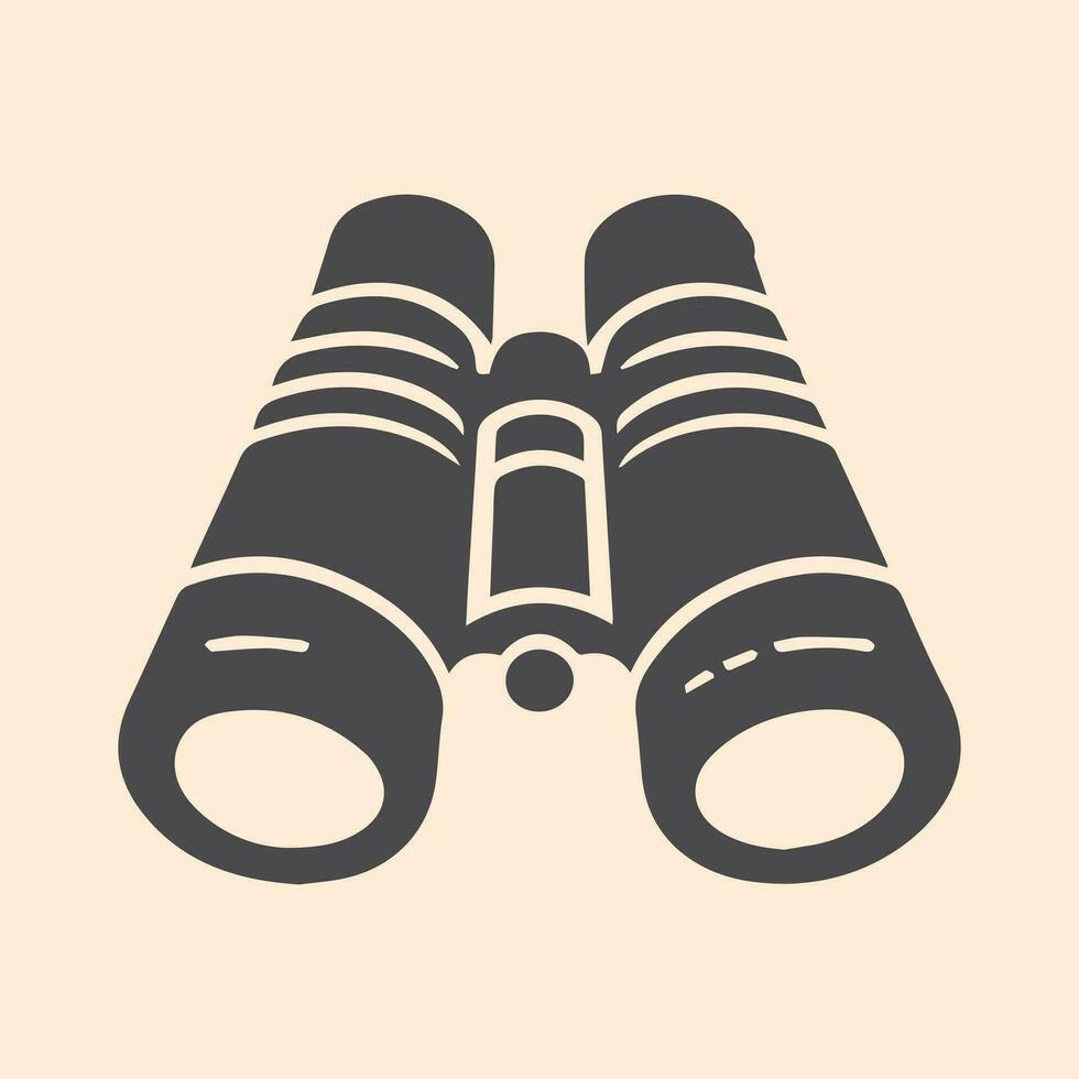 A set of binoculars in vector format.