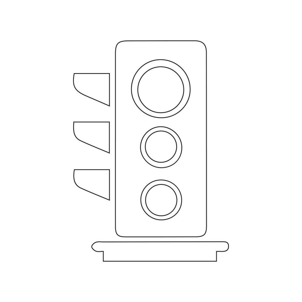 vector illustrations of traffic light symbols