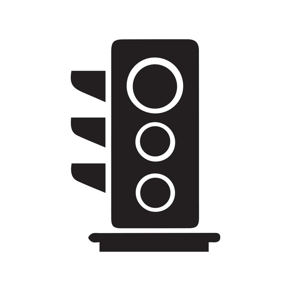 vector illustrations of traffic light symbols