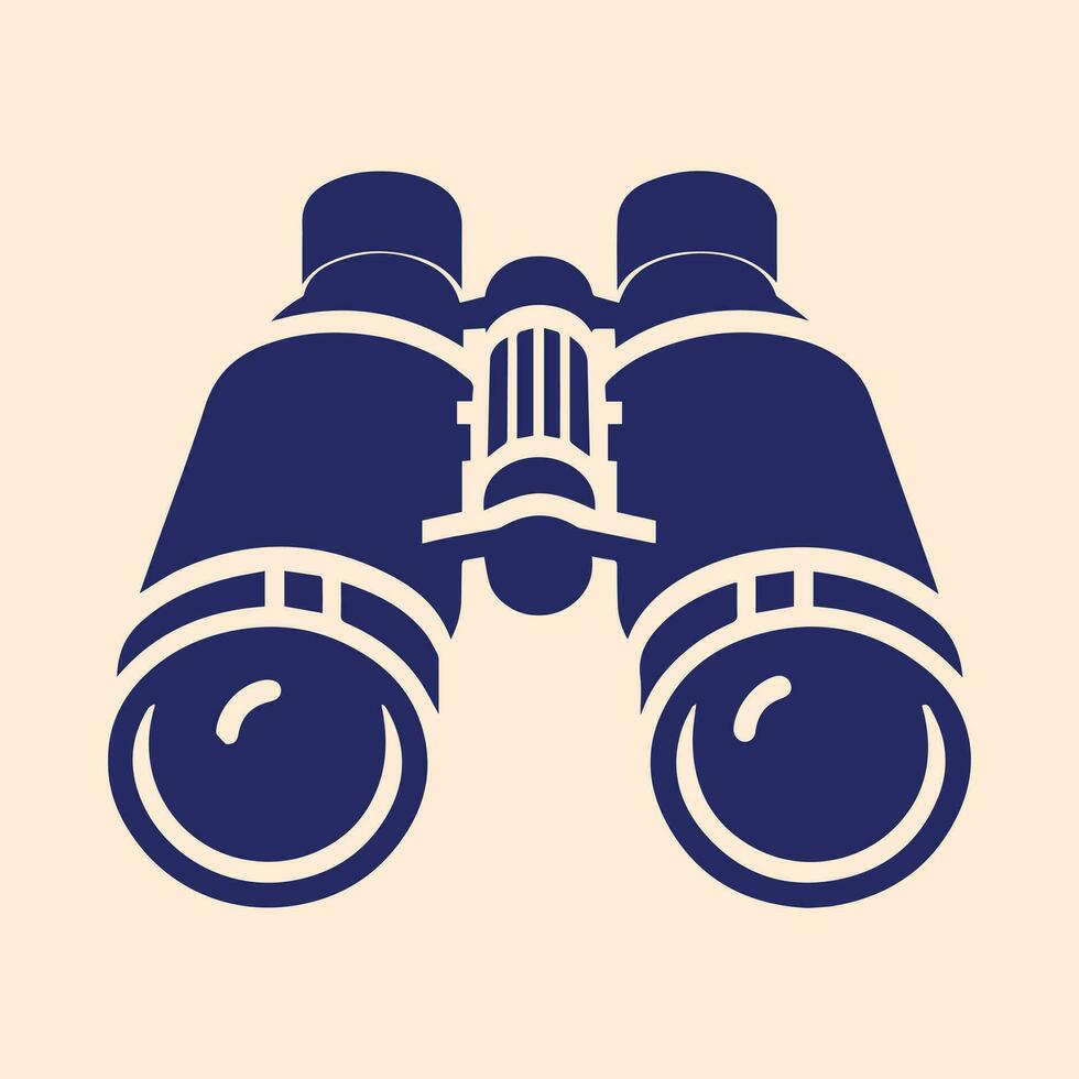 A set of binoculars in vector format.