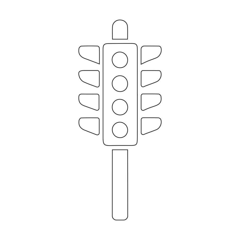 vector illustrations of traffic light symbols