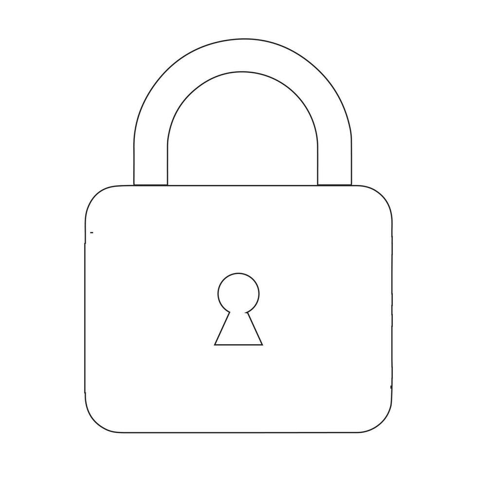 Lock icon vector illustration