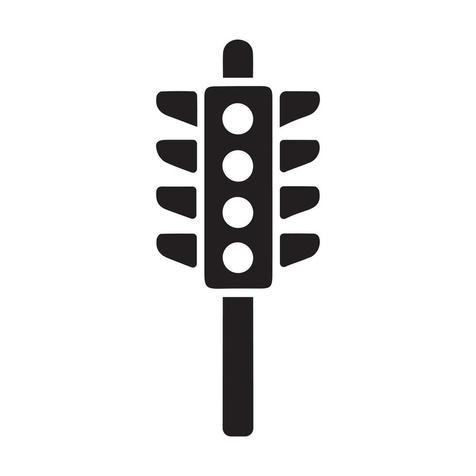 vector illustrations of traffic light symbols