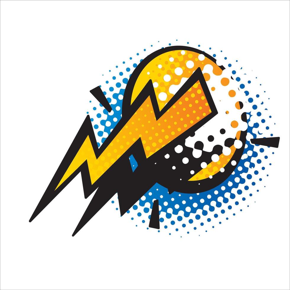 Comic energy vector illustration