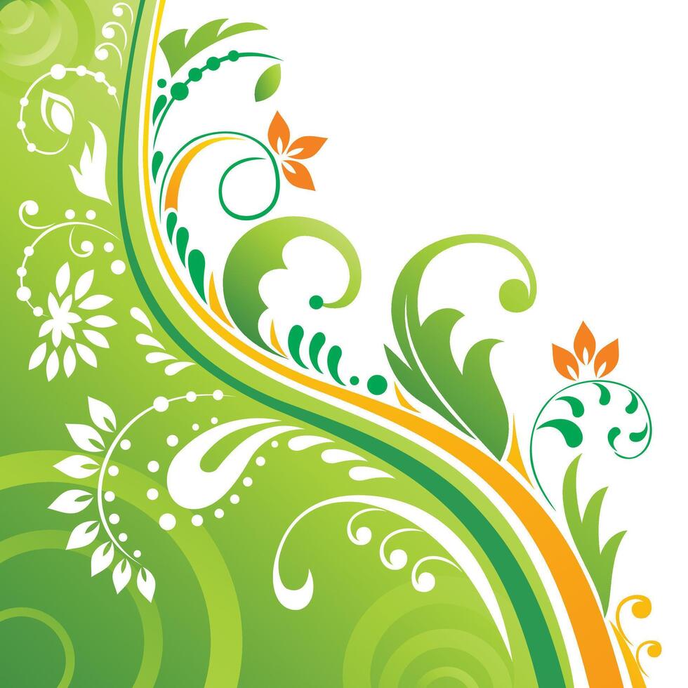 Colorfull Floral Frame background high quality image vector