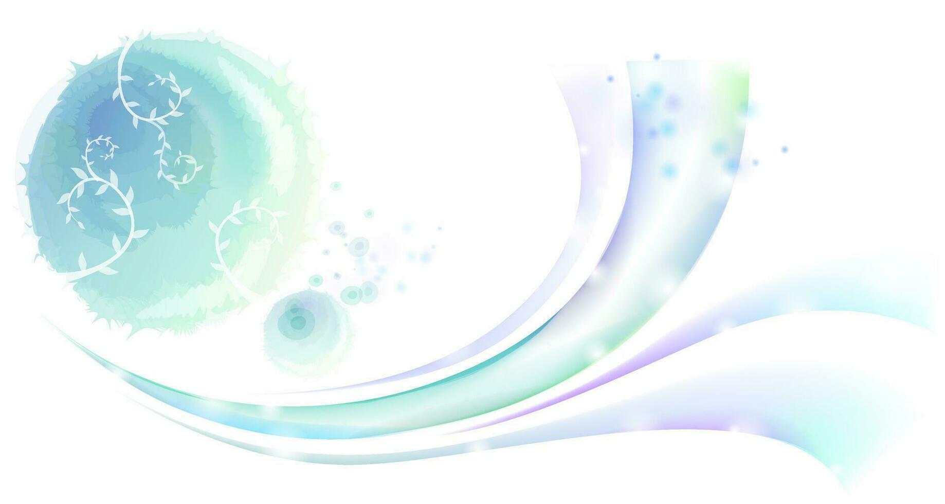 Abstract background with wavy shape smooth color vector