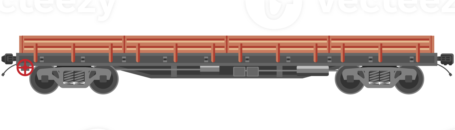 Freight railroad car png