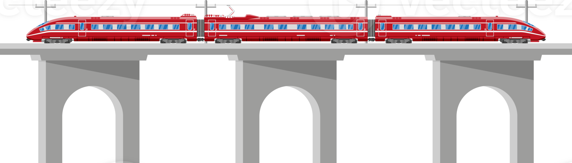 Super Streamlined Train. Passenger Express Railway Locomotive png