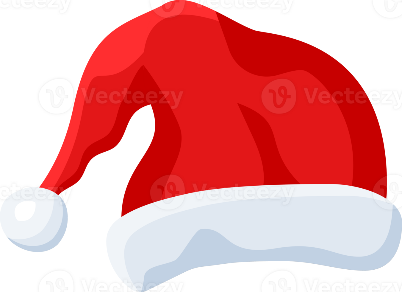red-santa-claus-hat-35741456-png