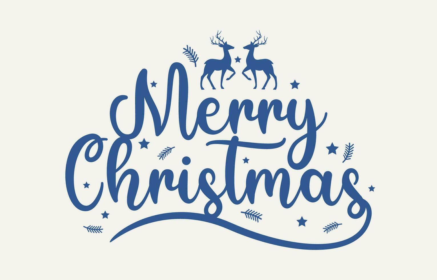 Elegant Merry christmas and Happy New Year. Lettering design card template vector
