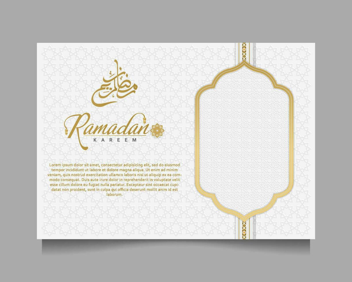 Elegant Ramadan Kareem Background, for poster, frame concept, flyer, poster. vector