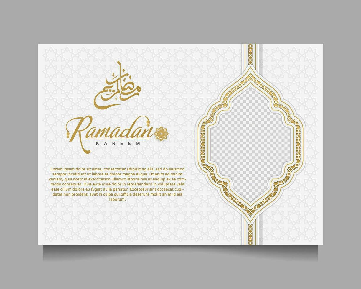 Elegant Ramadan Kareem Background, for poster, frame concept, flyer, poster. vector