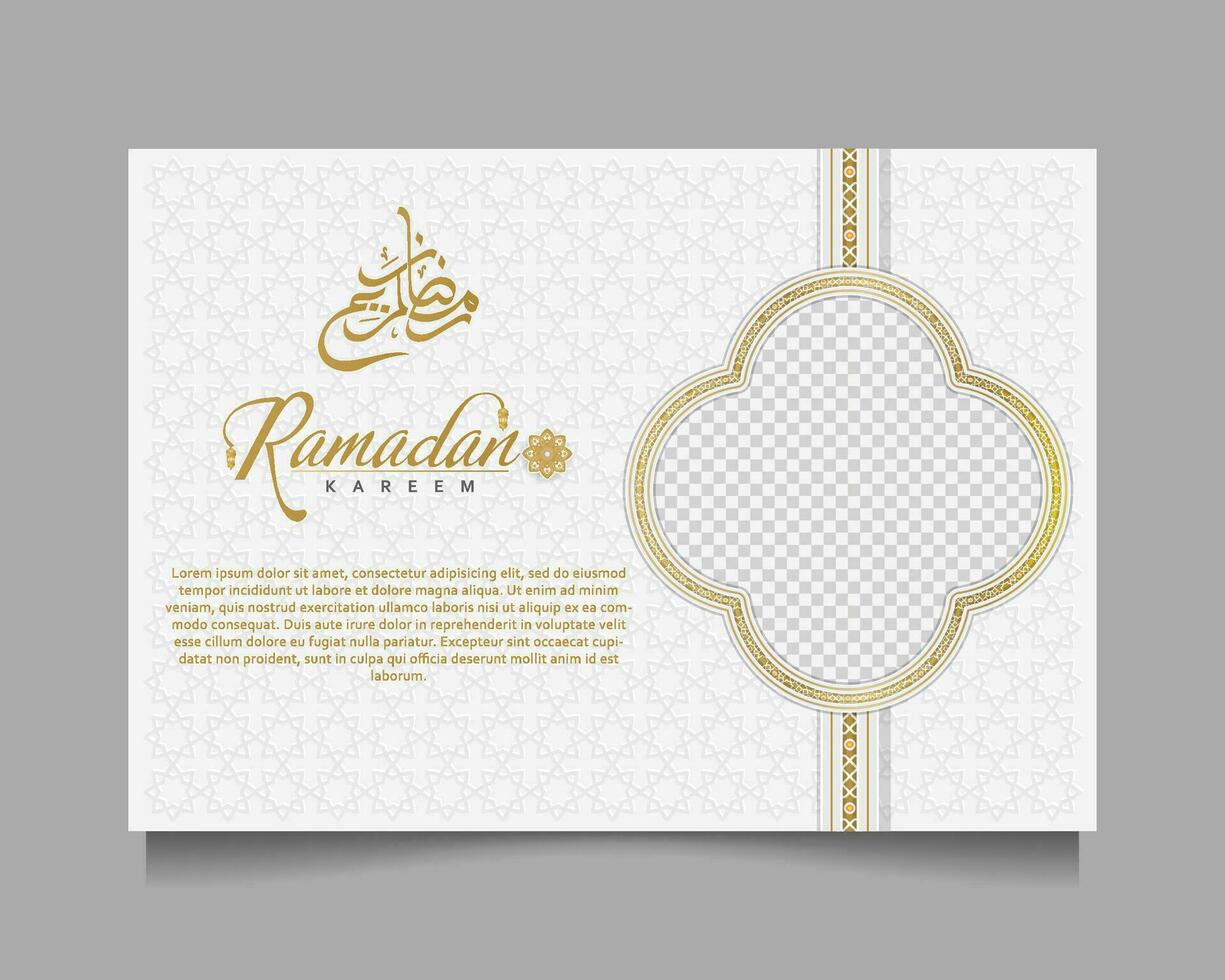 Elegant Ramadan Kareem Background, for poster, frame concept, flyer, poster. vector