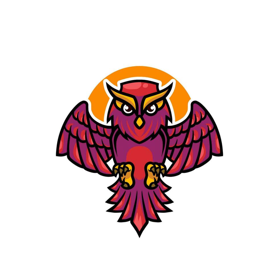 Owl mascot design illustration vector