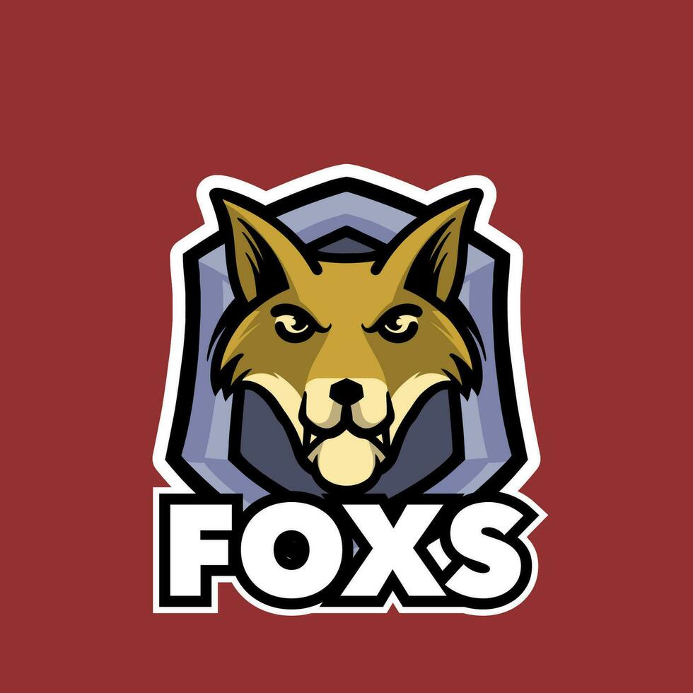 Fox mascot sport logo vector