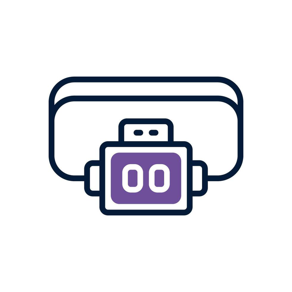 headlamp icon. vector mixed icon for your website, mobile, presentation, and logo design.