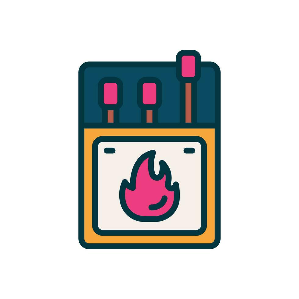 matches icon. vector filled color icon for your website, mobile, presentation, and logo design.
